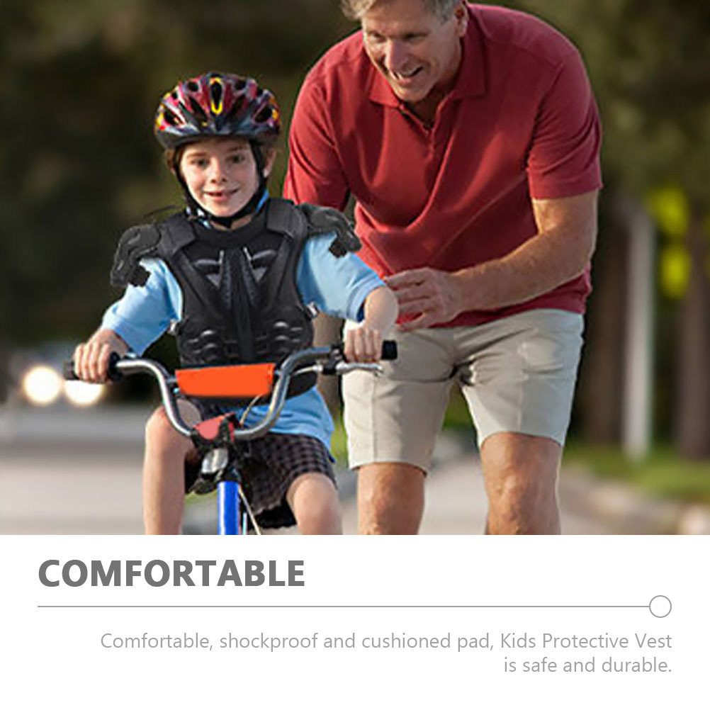 Cycling Gear Vest - Kids Protective Snowboarding Vest Chest Back