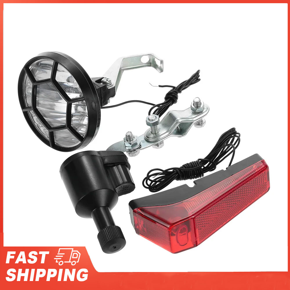 Bike Dynamo Light - Bike Safety Front Headlight Taillight Rear
