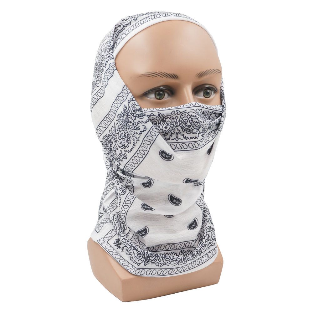 White Paisley Neck Gater Tube  - Cycling Gear Black incelemesi ve fiyatı