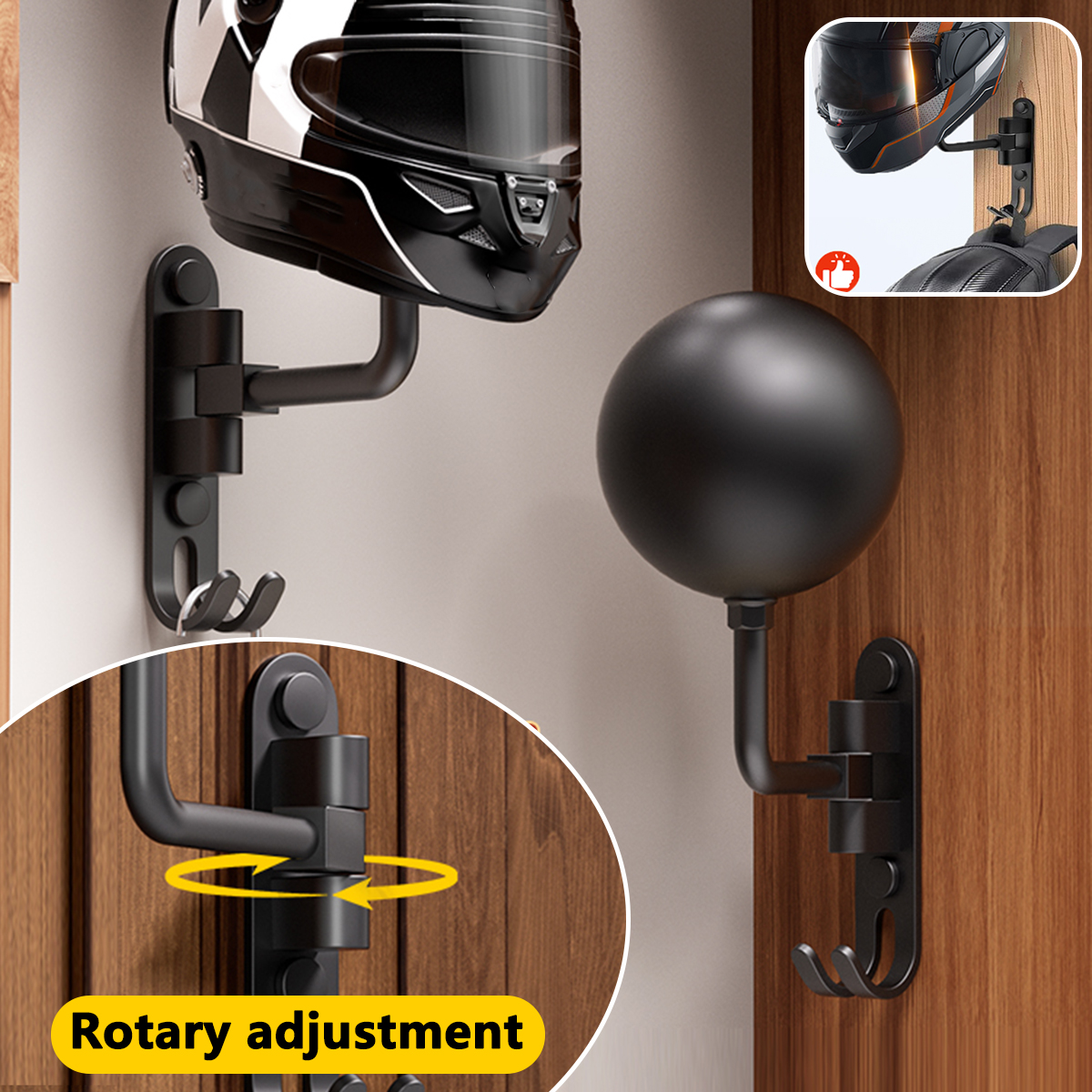 Wall Mount Motorcycle Helmet R - Cycling Gear Wall Mount incelemesi ve fiyatı