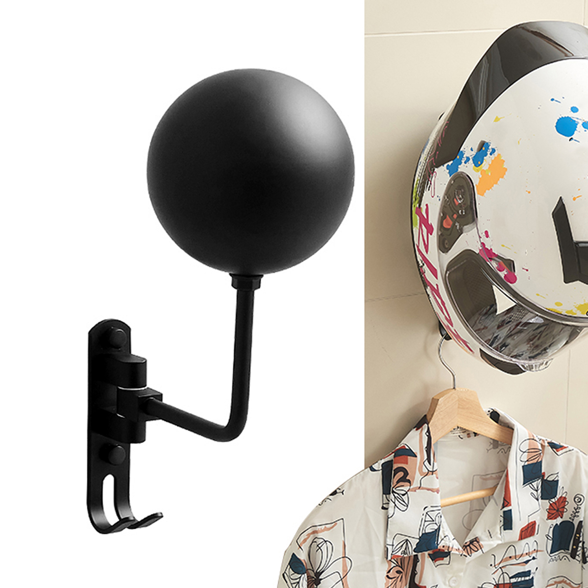 Wall Mount Motorcycle Helmet R - Cycling Gear Wall Mount incelemesi ve fiyatı