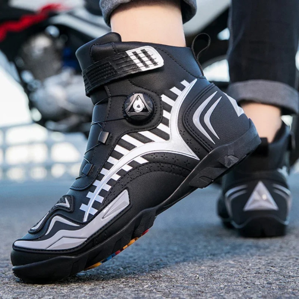 Black Retro Motorcycle Boots M - Cycling Gear Black incelemesi ve fiyatı