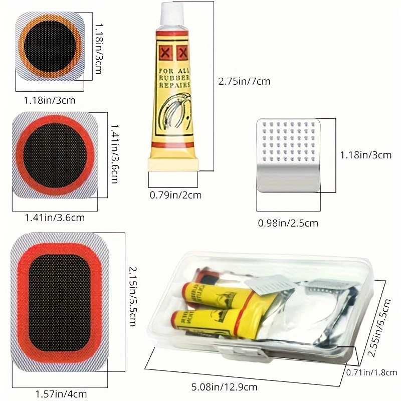 32pcs Bike Tire Repair Kit - B - Bike Tube Repair Kit incelemesi ve fiyatı