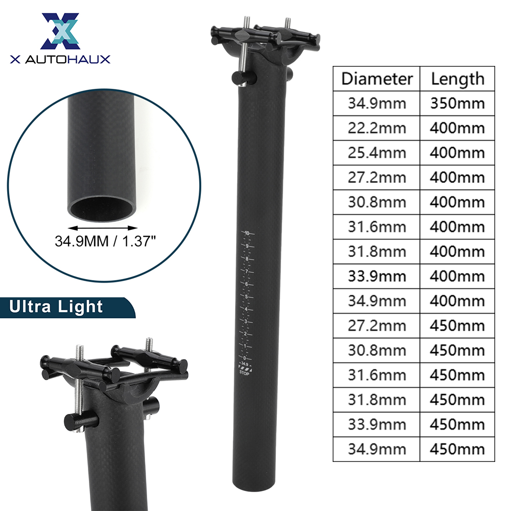 X Autohaux Bike Seat Posts Ult - Carbon Fiber Saddle incelemesi ve fiyatı