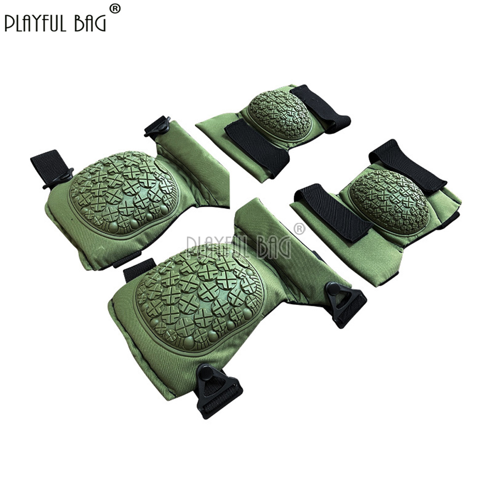 Knee & Elbow Pads 4-Piece Set  - Cycling Gear Black incelemesi ve fiyatı
