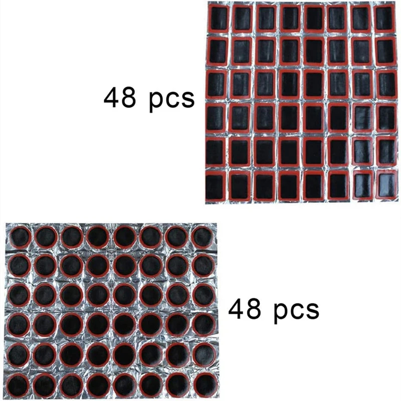 New 48pcs Tire Patch Rubber Bi - Bike Tube Repair Kit incelemesi ve fiyatı