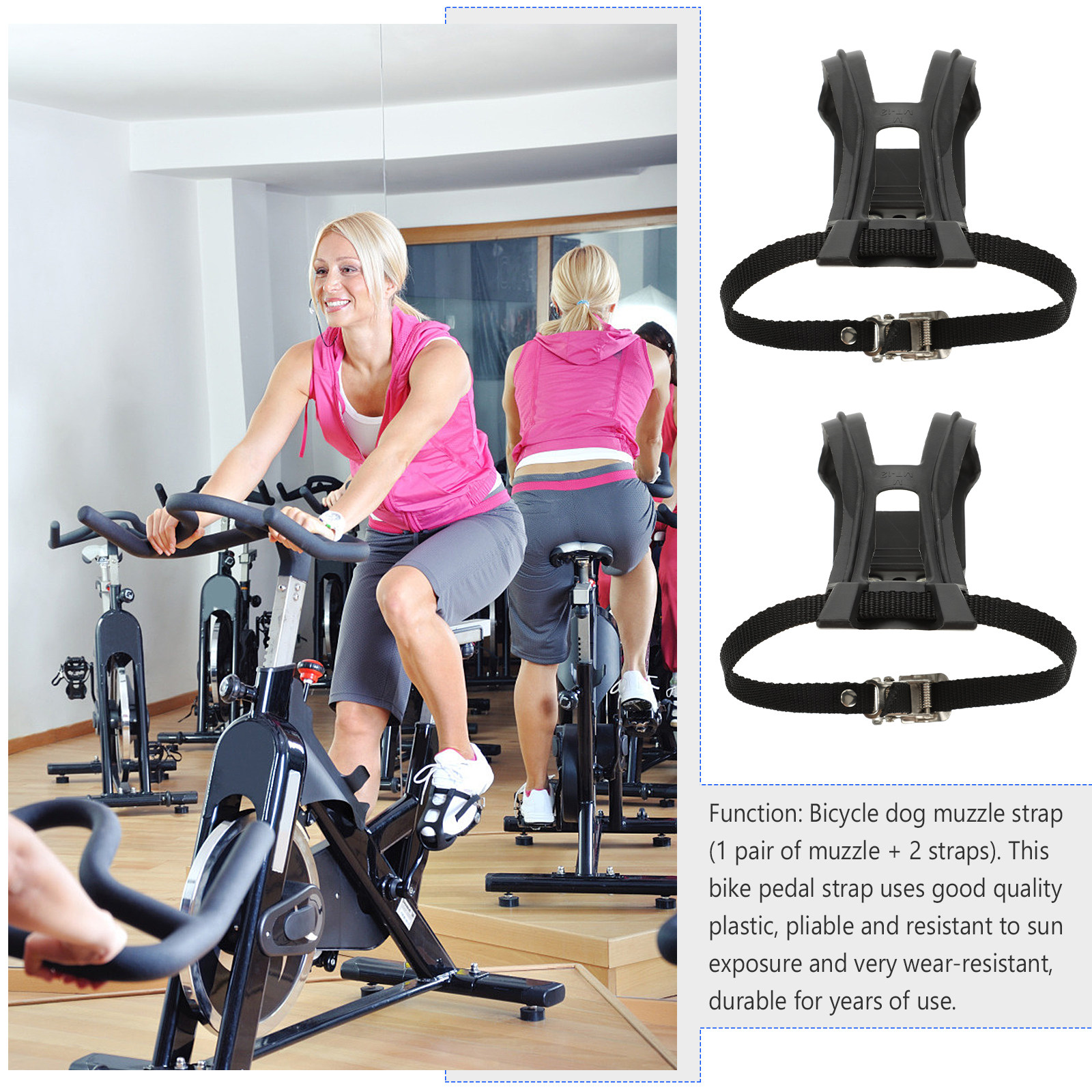 1Set Dog Mouth Strap Adjustabl - Cycling Gear Black incelemesi ve fiyatı