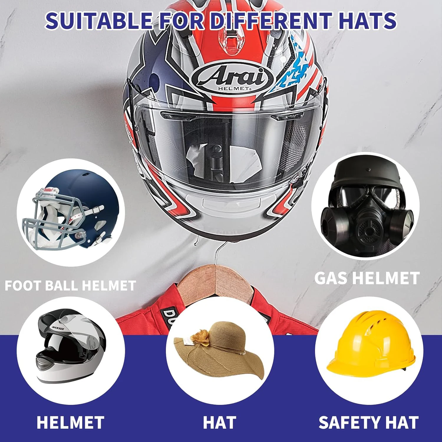Motorcycle Helmet Rack Wall Mo - Cycling Gear Wall Mount incelemesi ve fiyatı